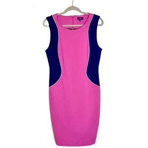 Womens NYDJ Slimming Dress Pink Blue 14